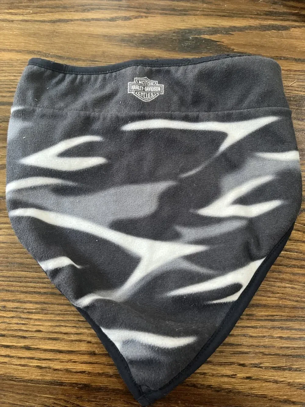 Harley Davidson Fleece Bandana Gray & Black